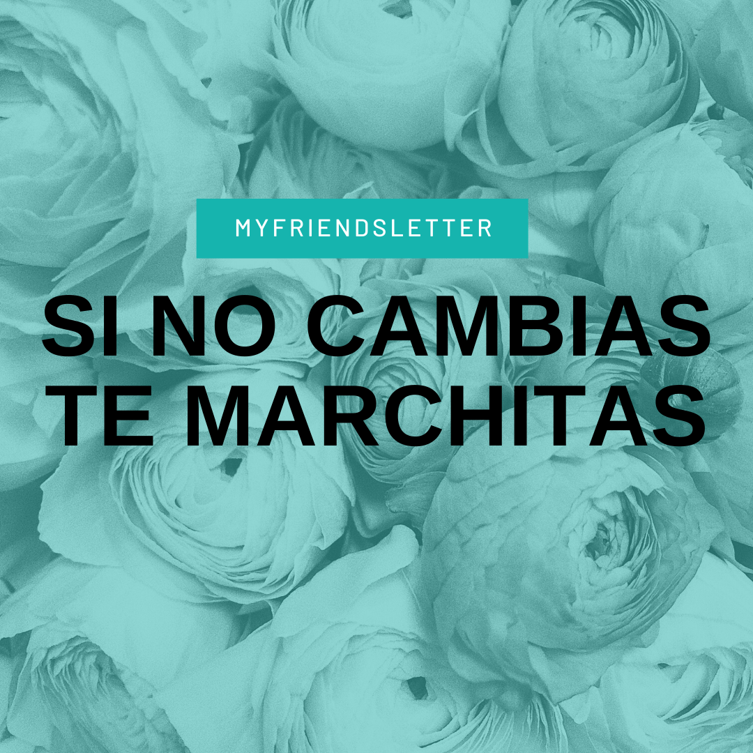 Lee más sobre el artículo Si no cambias te marchitas